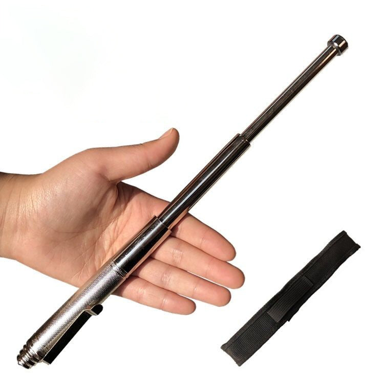 Mini Pen Style Expandable Baton Defense Baton Silver - Tophatter Daily Deals