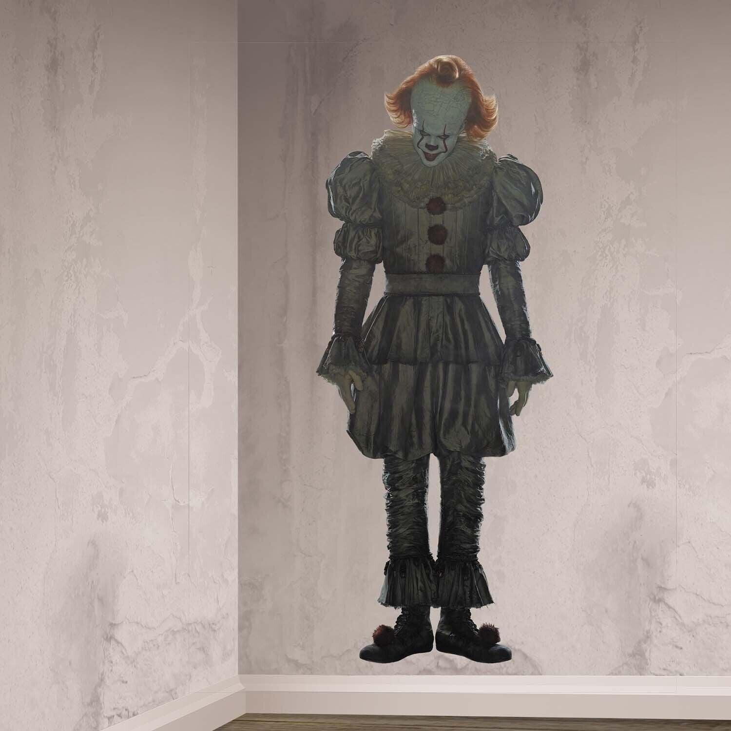 Pennywise Scary Pictures - 5ft Scary Clown Halloween Horror Scene Setter Party Wall Decoration - Tophatter Daily Deals