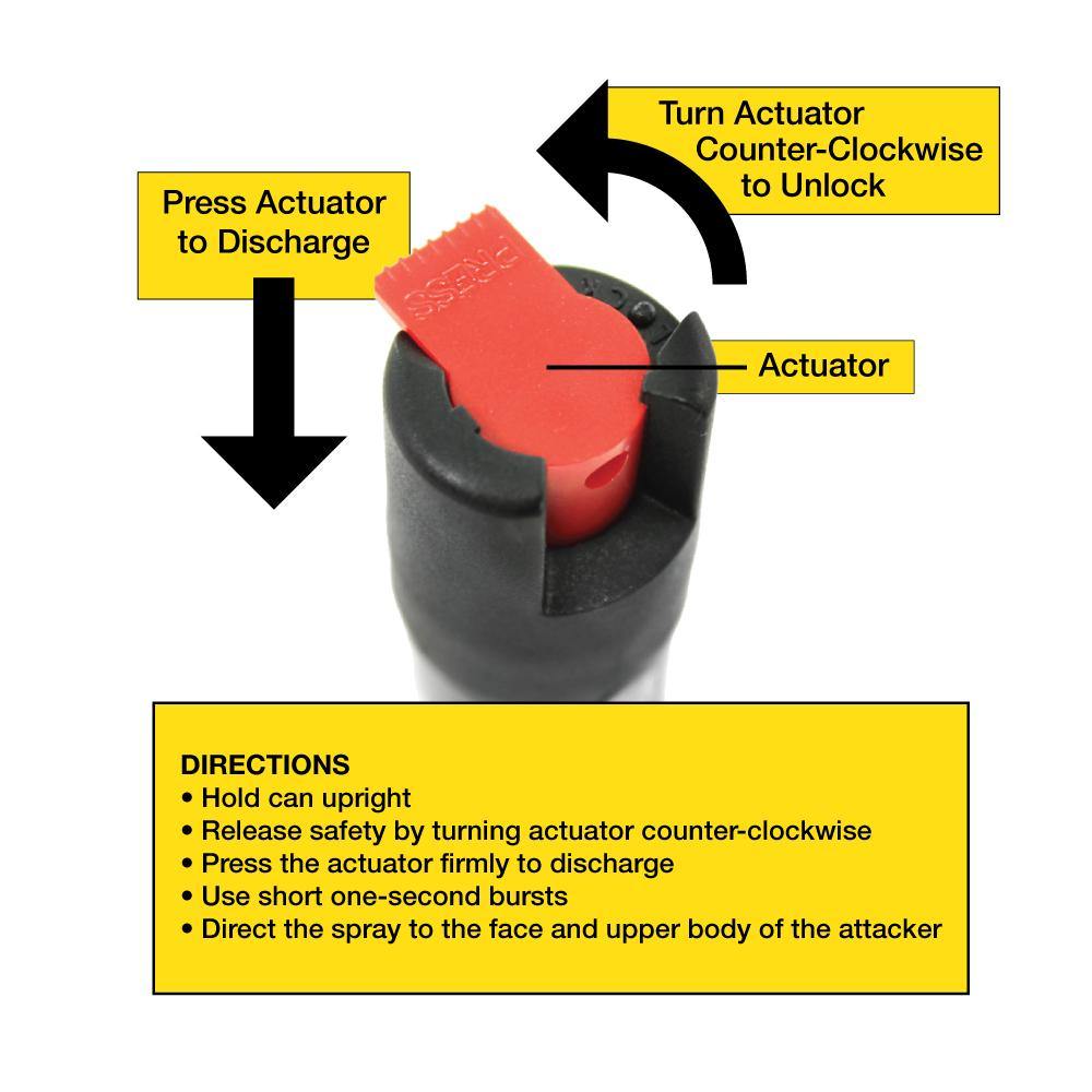 23 Stream Pepper Spray 0.5 oz Hard Case Pepper Spray - Tophatter Daily Deals