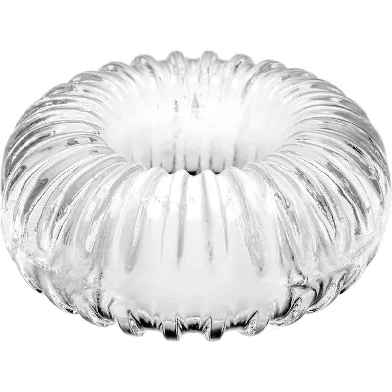 Perfect Fit Ribbed Clear Silicone Stretchy Ring – Stretchy Cock Ring > Cock Ring > Single - Tophatter Daily Deals
