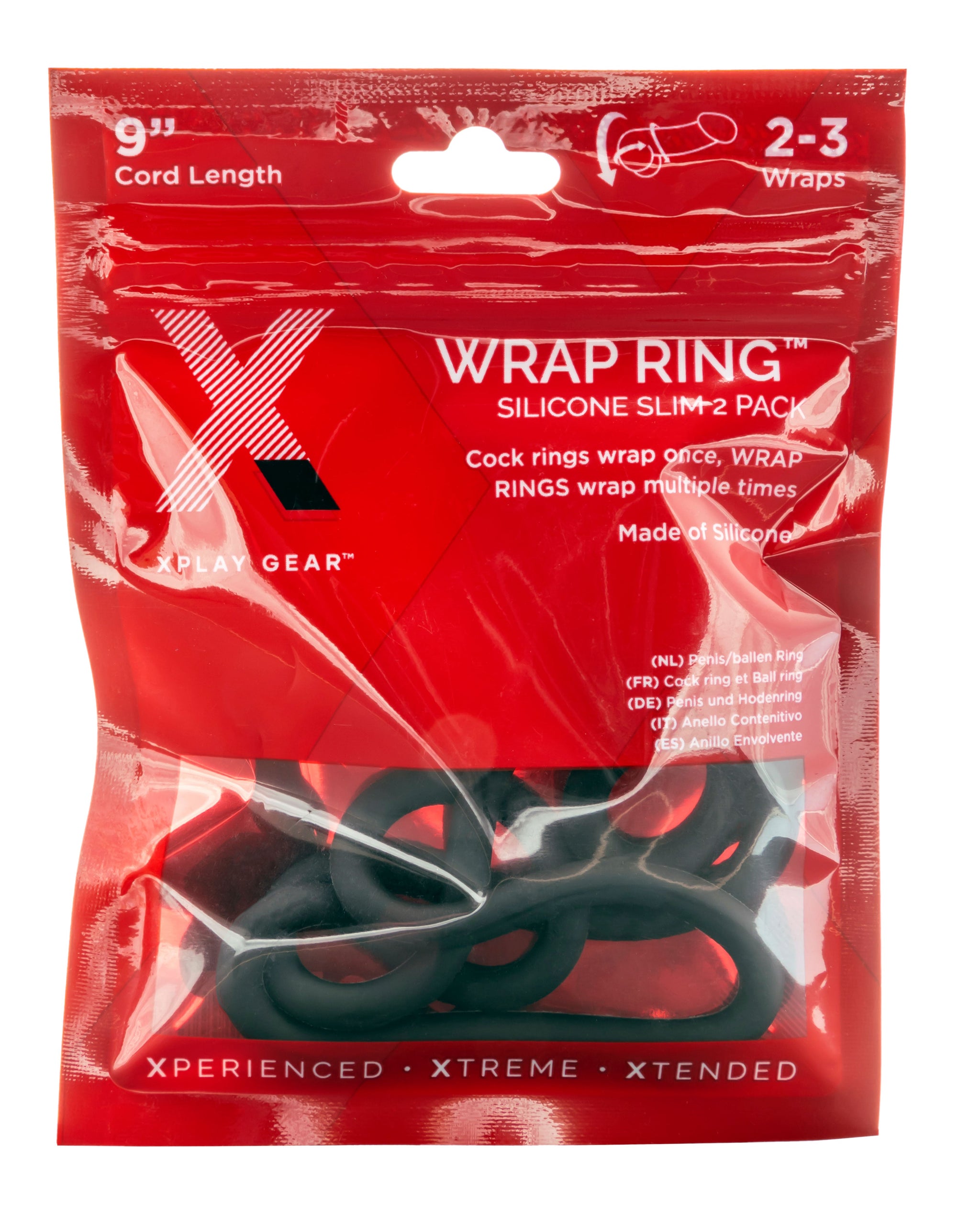 Perfect Fit XPlay Gear 9 Inch Slim Wrap Ring 2 Pack – Slim Cock Ring Set > Cock Ring > Single - Tophatter Daily Deals