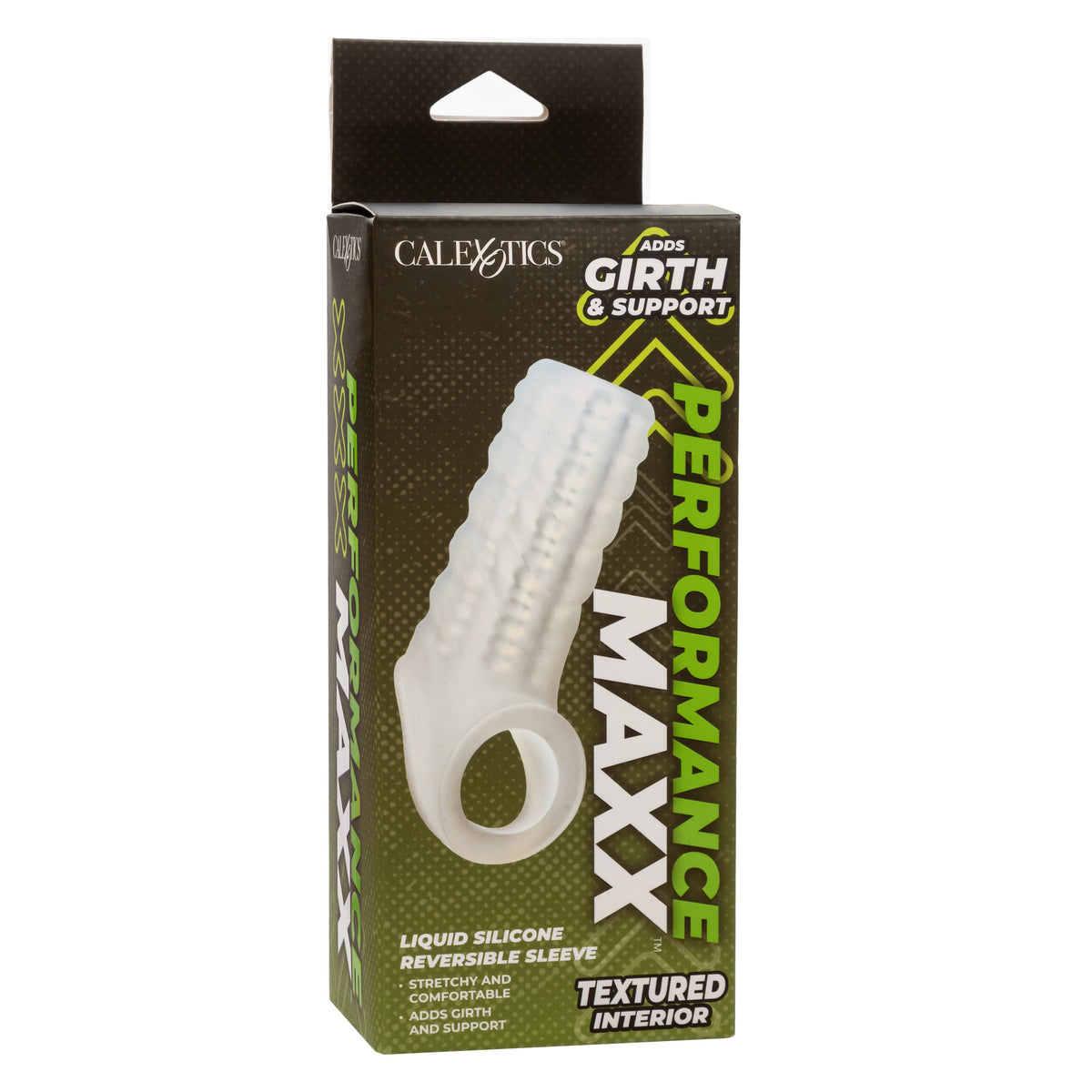 Performance Maxx Liquid Silicone Reversible Sleeve Textured Interior White > Sex Toys For Men > Penis Sleeves - Tophatter Daily Deals