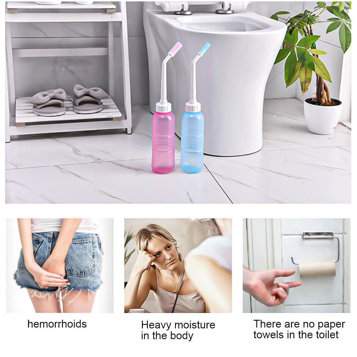 Portable Bidet UK - 560ml Water Washer Bottle Bidet Shower Bidet Sprayer Peri Bottle Spray Apparel & Accessories - Tophatter Daily Deals
