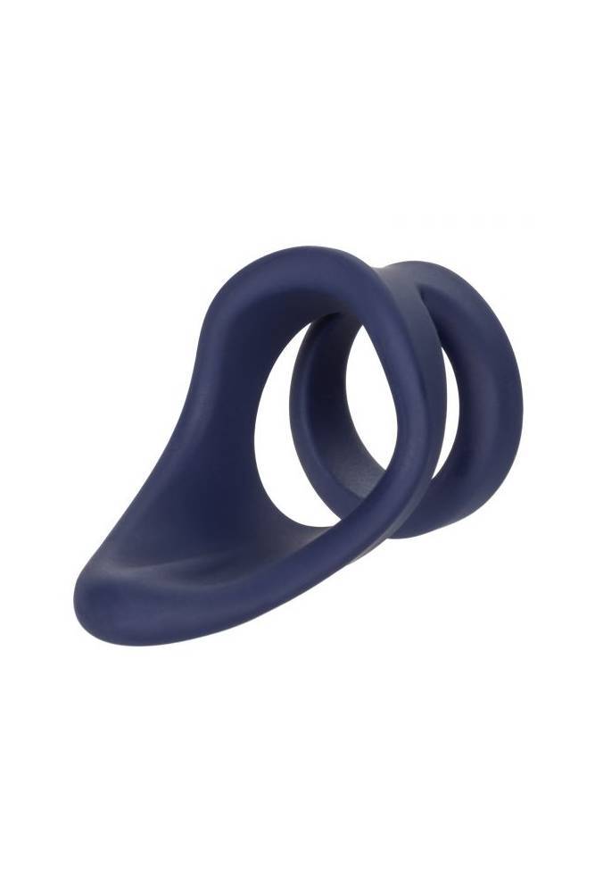 Cal Exotics - Viceroy - Perineum Dual Cock Ring - Blue Sex Toy - Tophatter Daily Deals