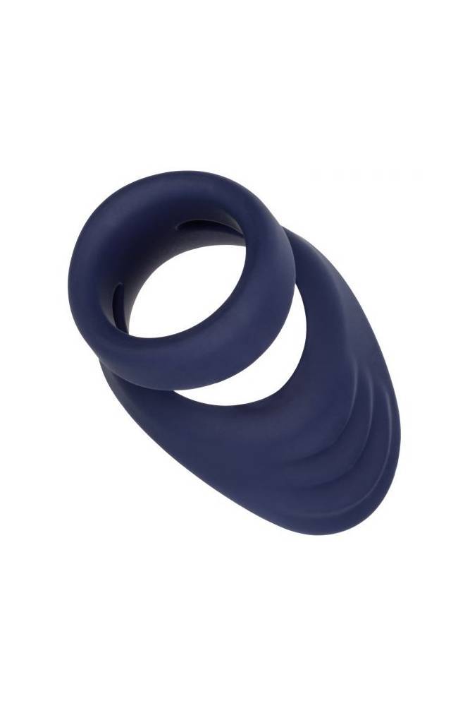 Cal Exotics - Viceroy - Perineum Dual Cock Ring - Blue Sex Toy - Tophatter Daily Deals