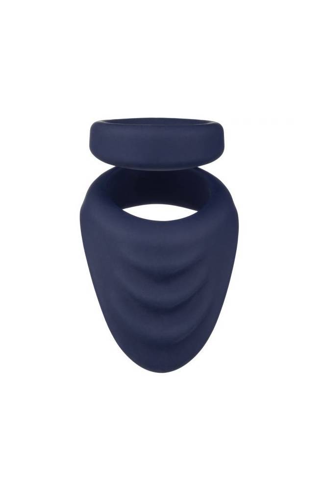 Cal Exotics - Viceroy - Perineum Dual Cock Ring - Blue Sex Toy - Tophatter Daily Deals