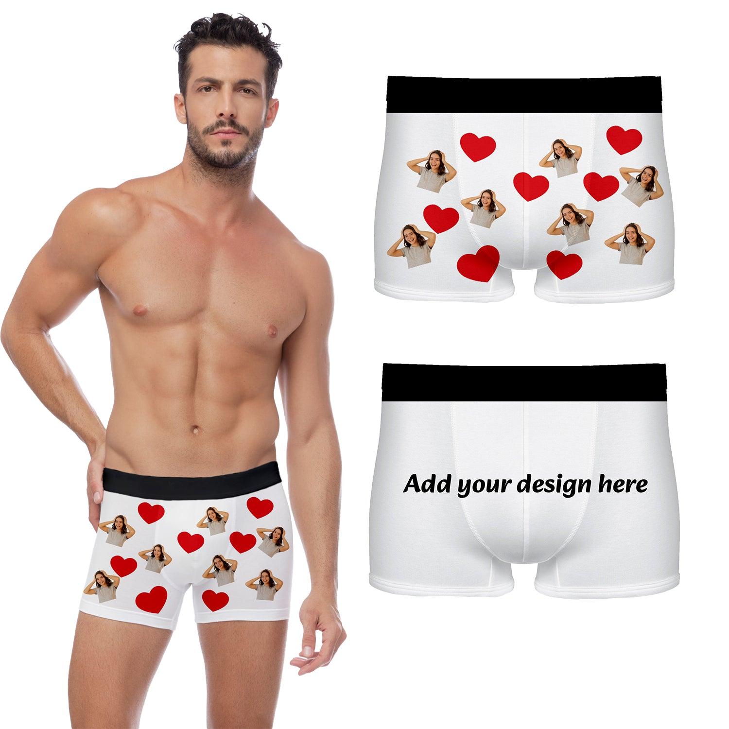 Personalised Boxer Shorts - Custom Printed Underwear Boyfriend Gift Custom product - Tophatter Daily Deals