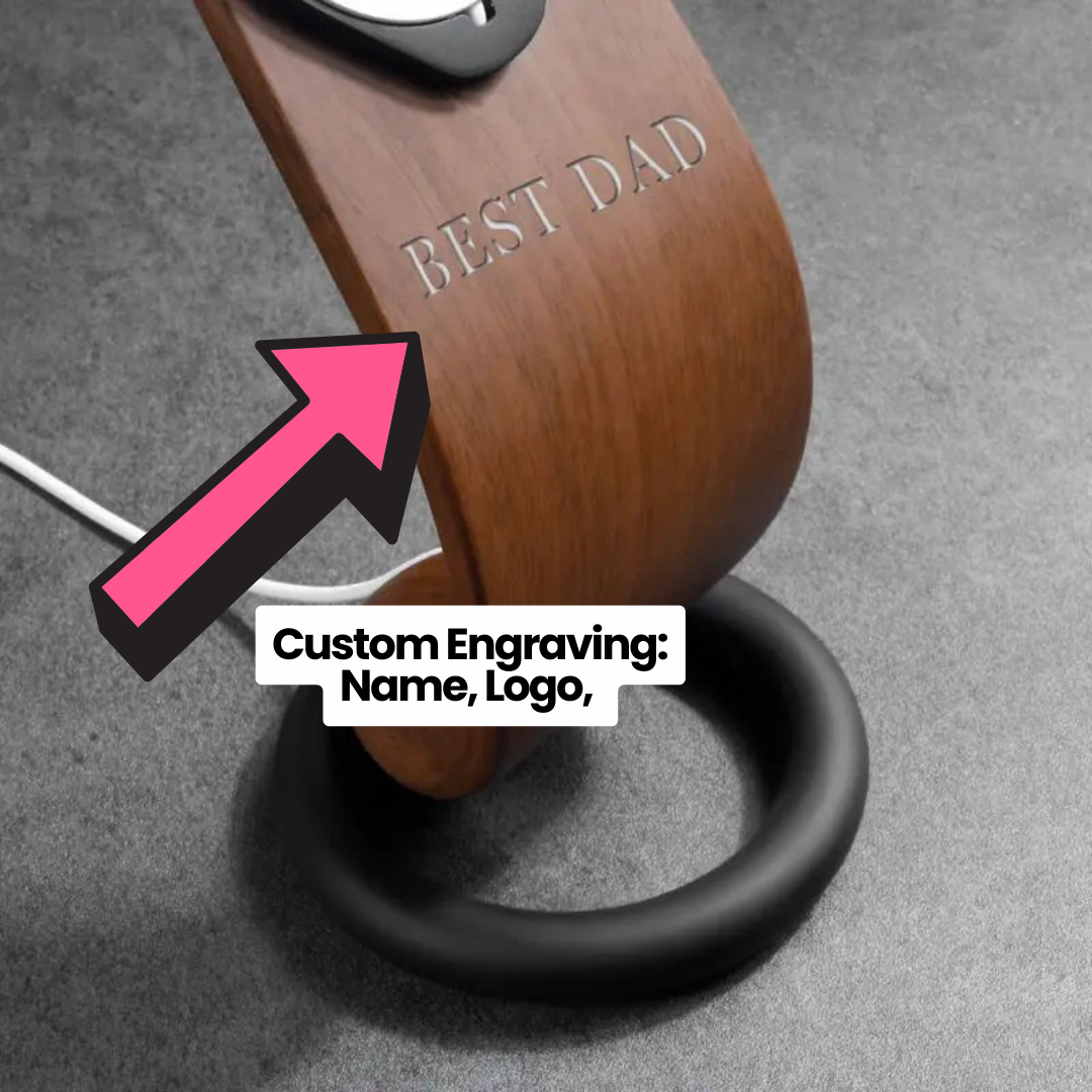 Personalized MagSafe Charger Stand MagSafe Stand Only + Engraving - Tophatter Daily Deals