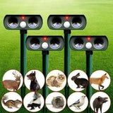 Animal Pest Repeller Solar Infrared Ultrasonic Outdoor 2025 - Tophatter Daily Deals