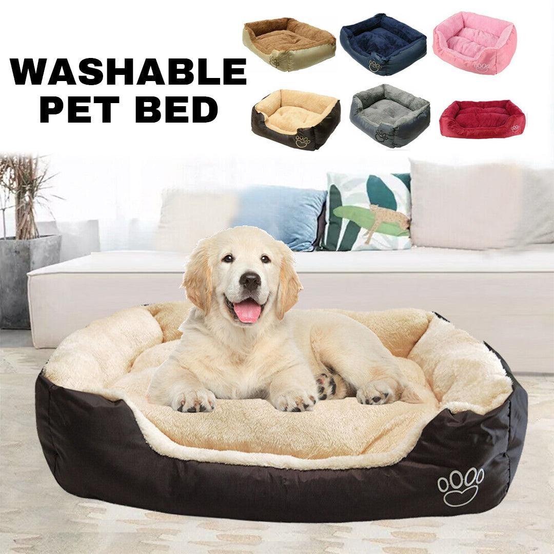 Best Washable Dog Bed - Soft Washable Puppy Cushion Warm Bed Pet Products - Tophatter Daily Deals
