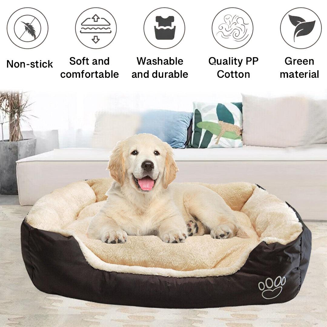 Best Washable Dog Bed - Soft Washable Puppy Cushion Warm Bed Pet Products - Tophatter Daily Deals
