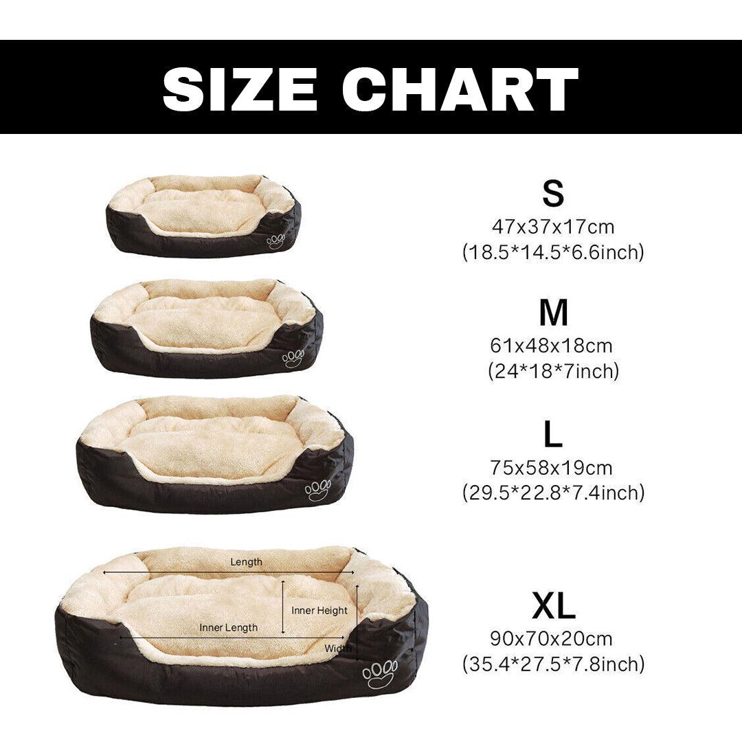 Best Washable Dog Bed - Soft Washable Puppy Cushion Warm Bed Pet Products - Tophatter Daily Deals