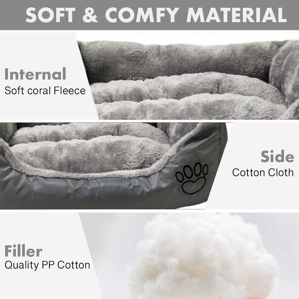 Best Washable Dog Bed - Soft Washable Puppy Cushion Warm Bed Pet Products - Tophatter Daily Deals