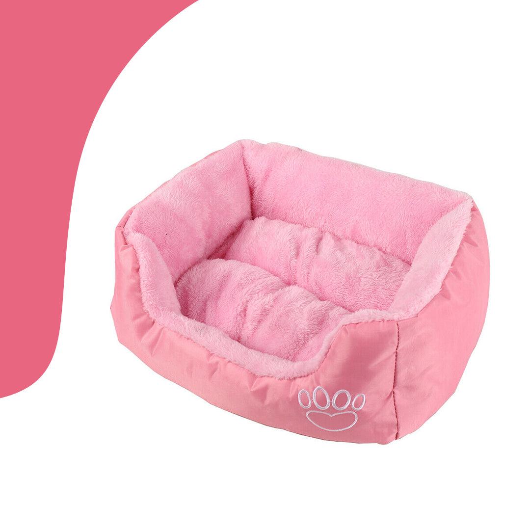 Best Washable Dog Bed - Soft Washable Puppy Cushion Warm Bed Pink Pet Products - Tophatter Daily Deals