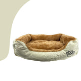 Best Washable Dog Bed - Soft Washable Puppy Cushion Warm Bed Beige Pet Products - Tophatter Daily Deals