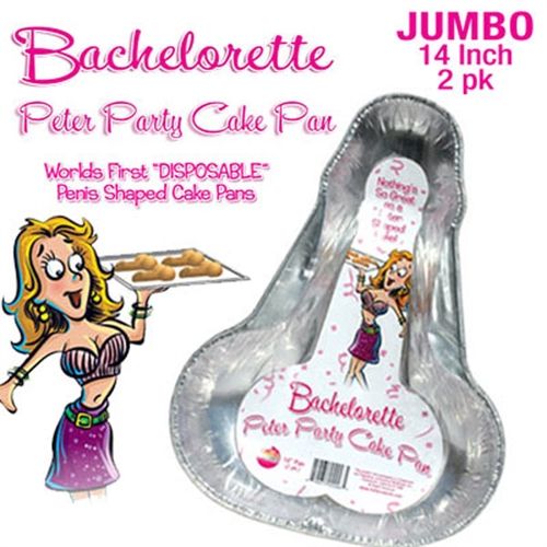 Peter Party Medium – 10 Inch Penis Shaped Cake Pan Set of 2 Bakeware > Novelties > Bachelor & Bachelorette Items - Tophatter Daily Deals