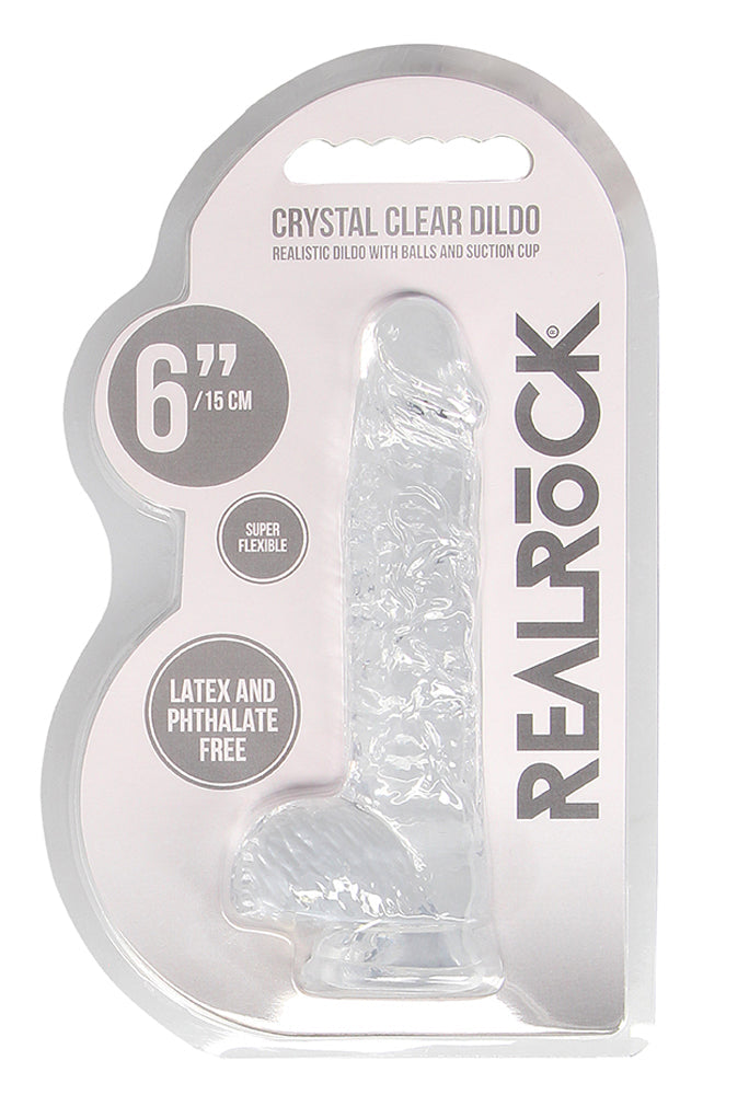 RealRock 6 Inch Transparent Crystal Clear Dildo – Realistic Body-Safe Dildo > Dildos > Realistic Dildos - Tophatter Daily Deals