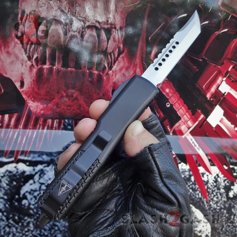Phantom OTF Knife D2 Automatic Switchblade CNC Tanto Xtreme - Satin Knife-OTF - Tophatter Daily Deals