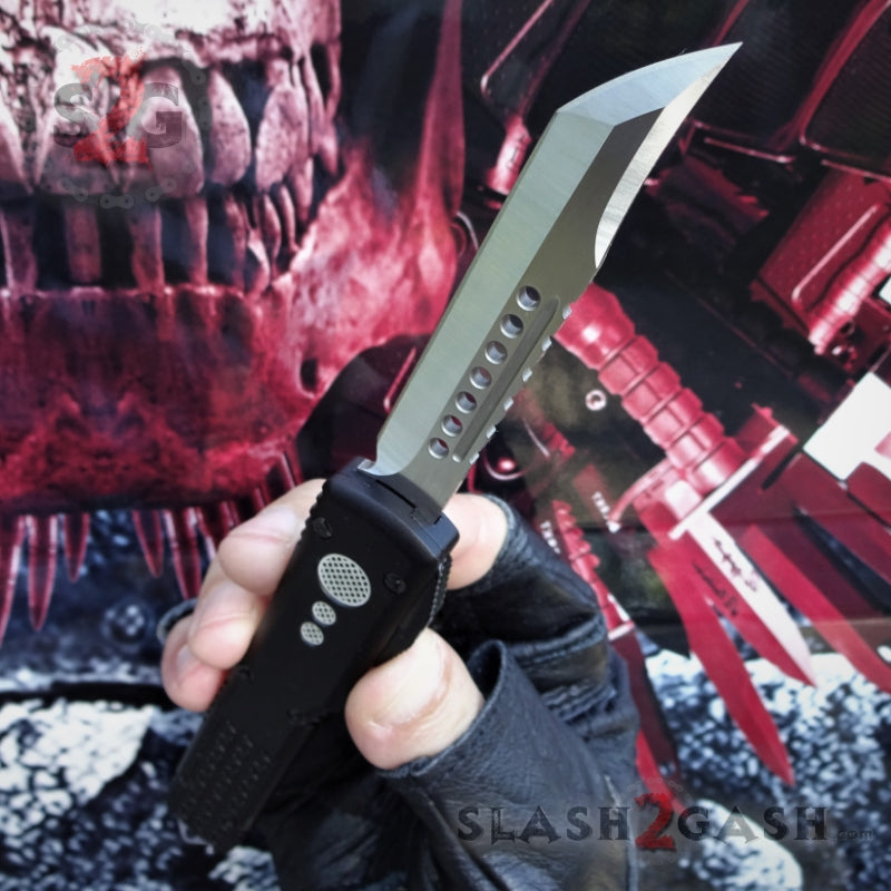 Phantom OTF Knife D2 Automatic Switchblade CNC Tanto Xtreme - Satin Knife-OTF - Tophatter Daily Deals