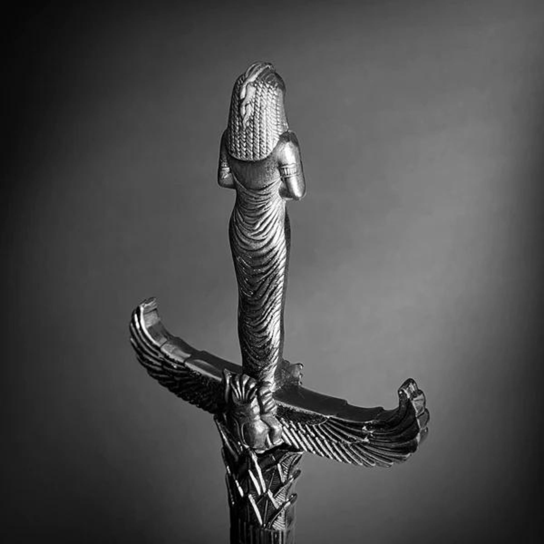Pharaohs Wing Egyptian Inspired Kris Dagger with Hieroglyphic Scabbard Dagger - Tophatter Daily Deals