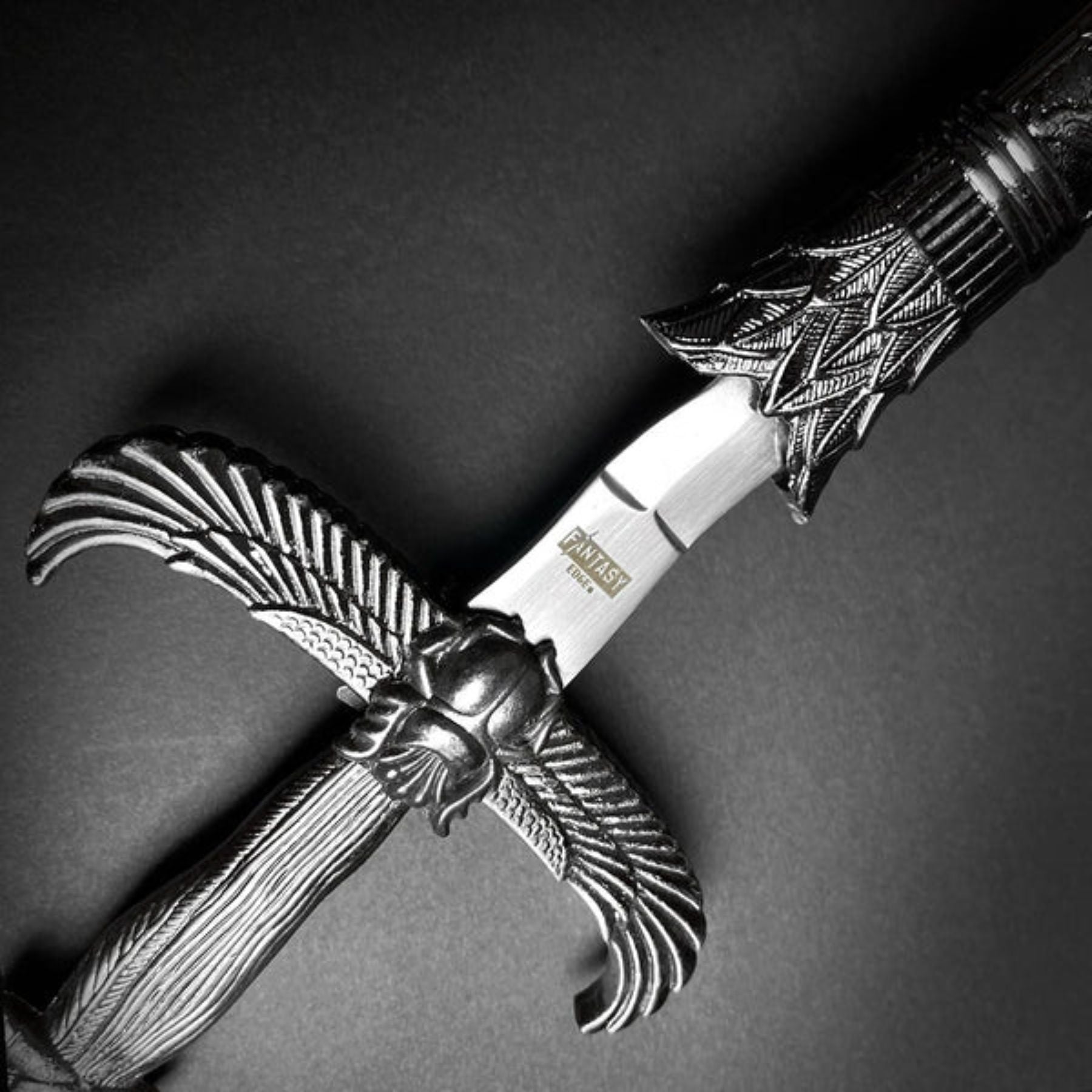 Pharaohs Wing Egyptian Inspired Kris Dagger with Hieroglyphic Scabbard Dagger - Tophatter Daily Deals