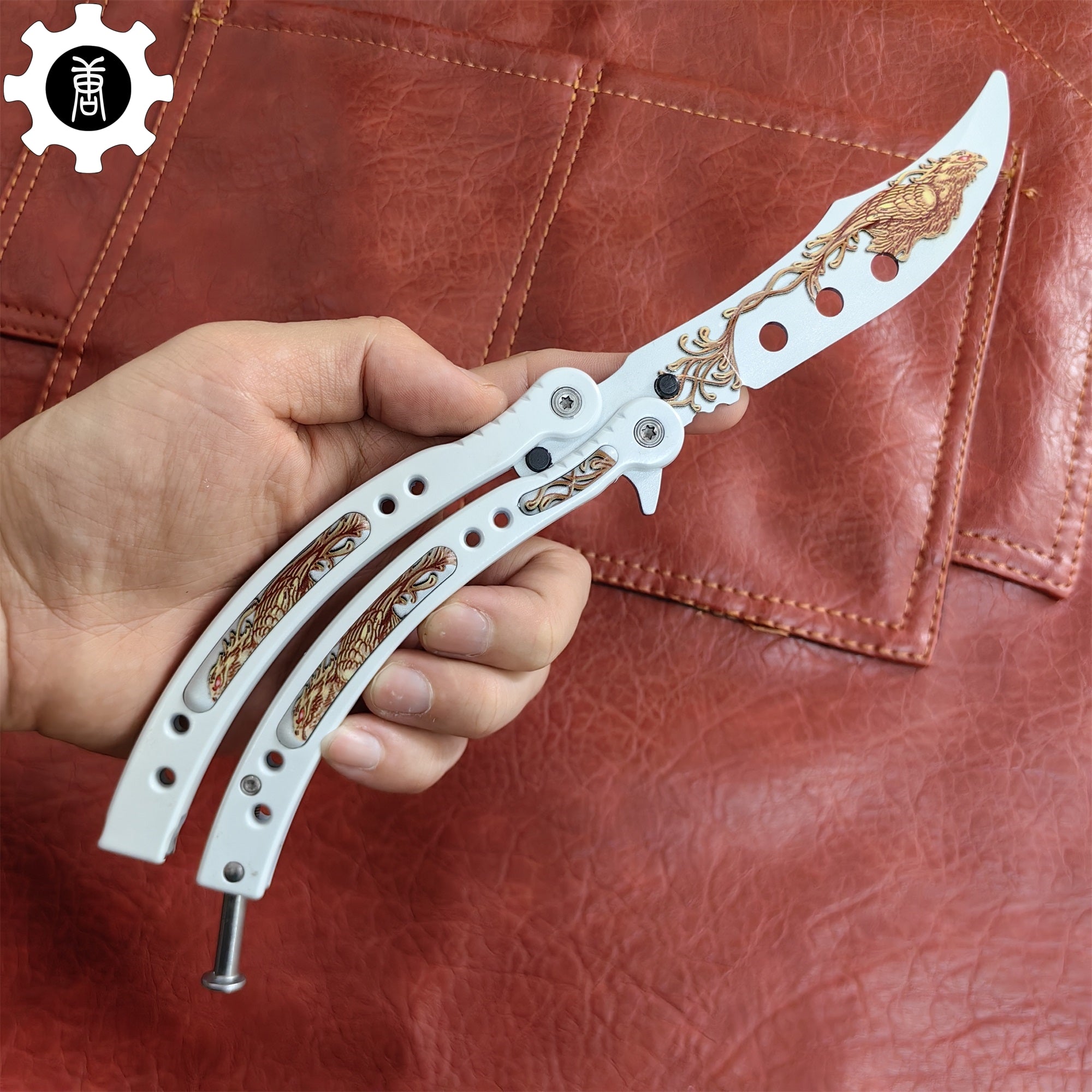 Phoenix Balisong Metal Butterfly Knife Game Prop - Tophatter Daily Deals