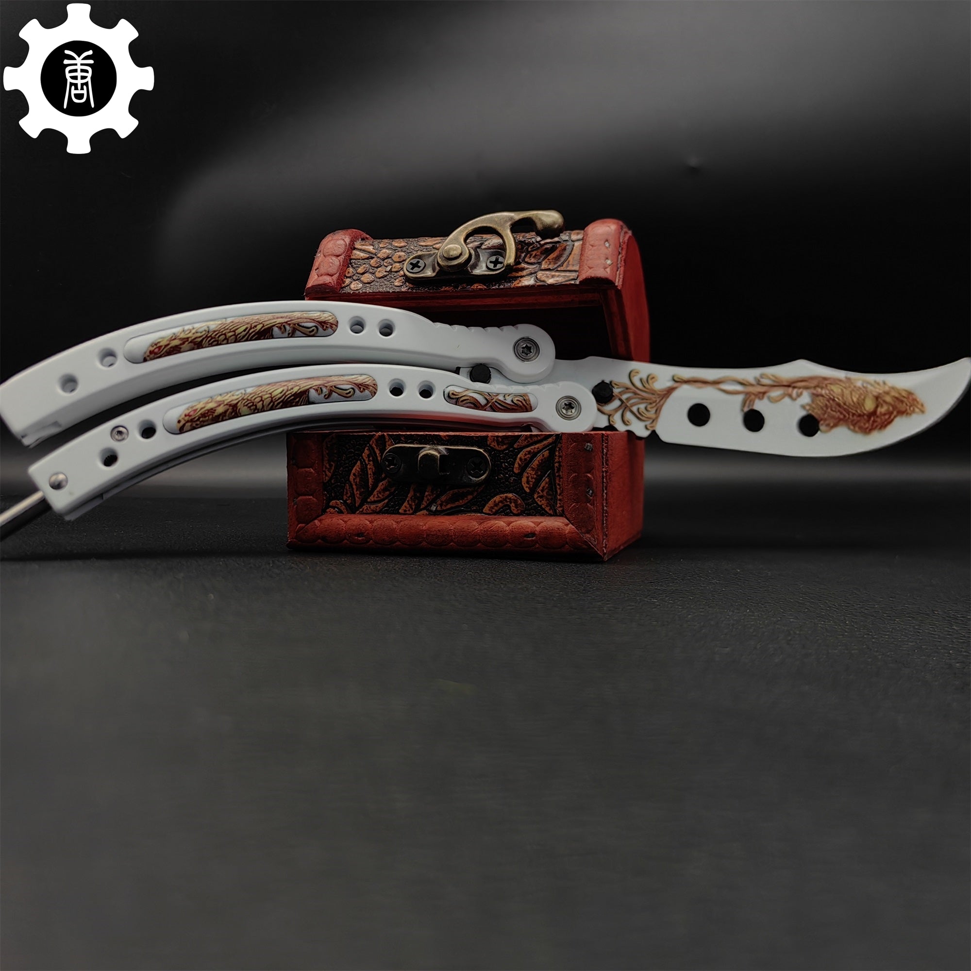 Phoenix Balisong Metal Butterfly Knife Game Prop - Tophatter Daily Deals