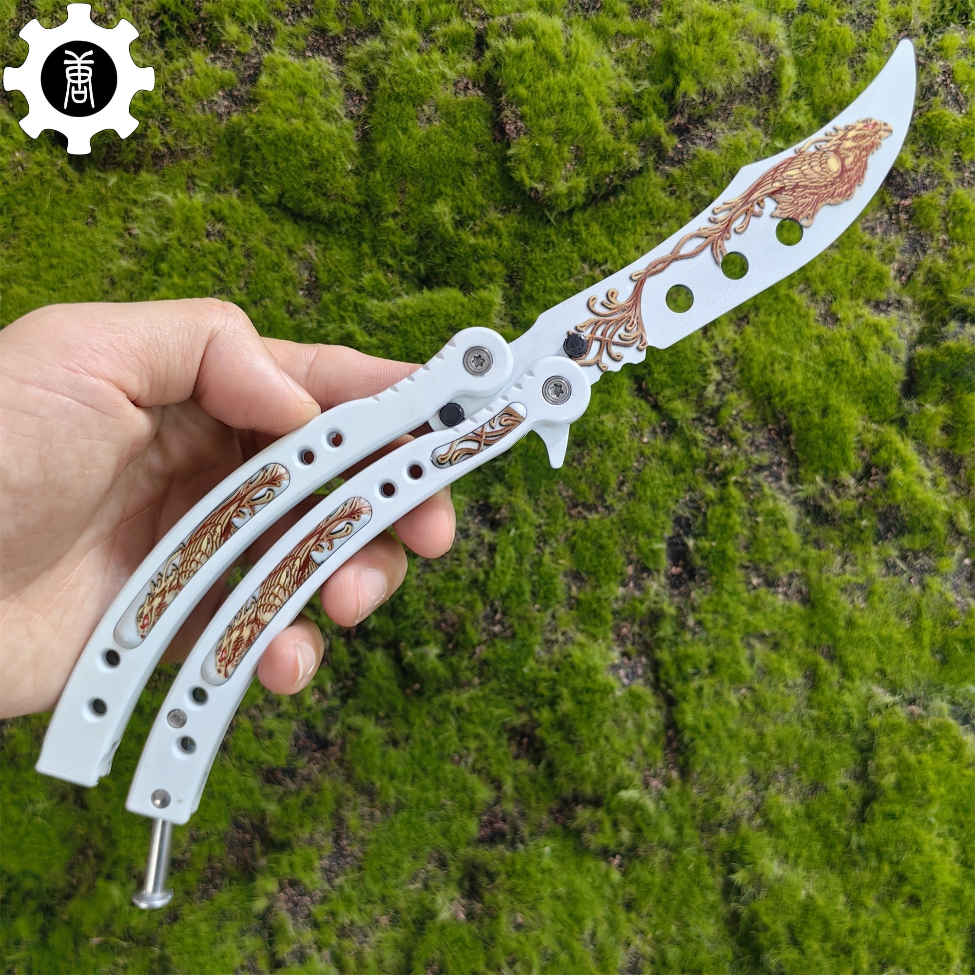 Phoenix Balisong Metal Butterfly Knife Game Prop - Tophatter Daily Deals