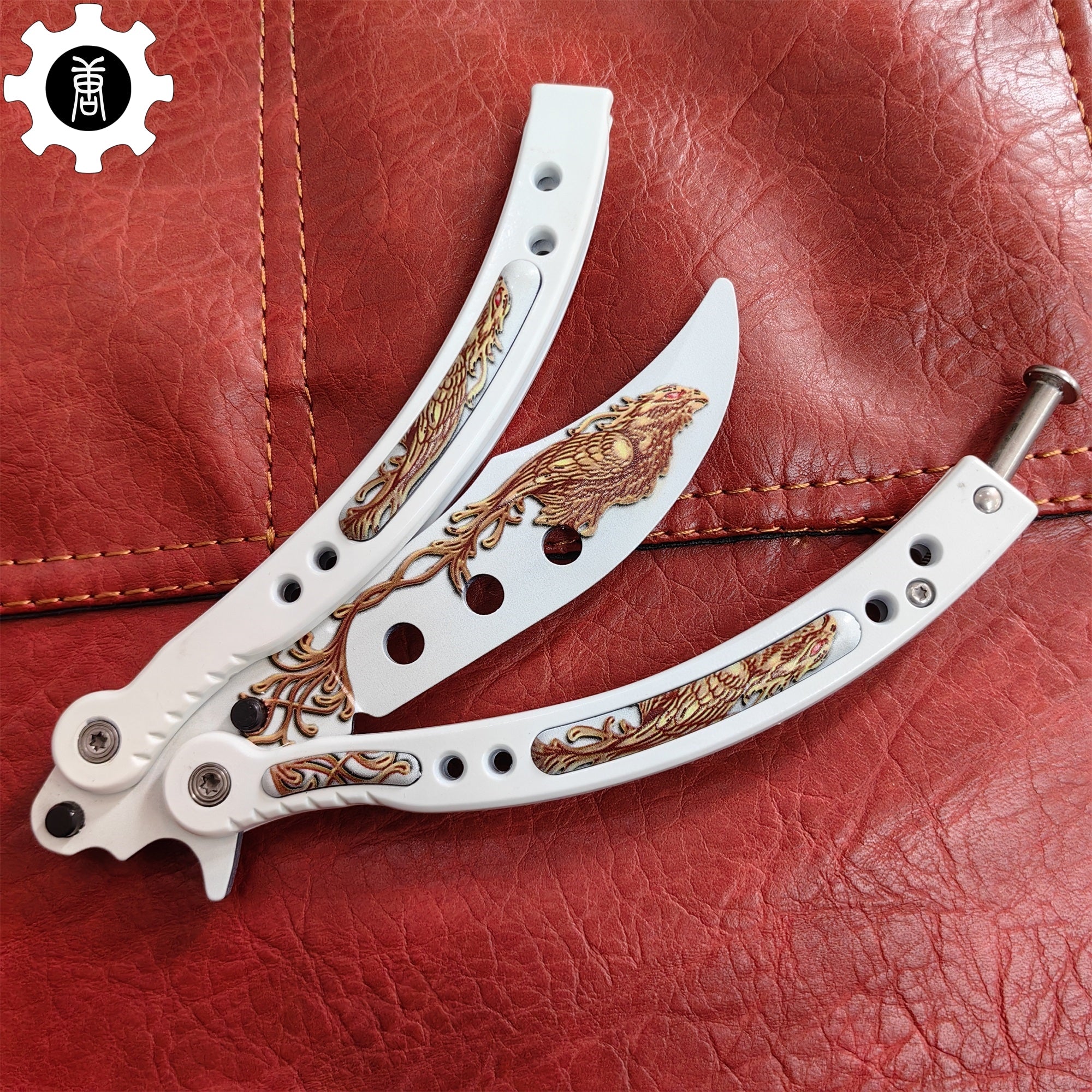 Phoenix Balisong Metal Butterfly Knife Game Prop - Tophatter Daily Deals