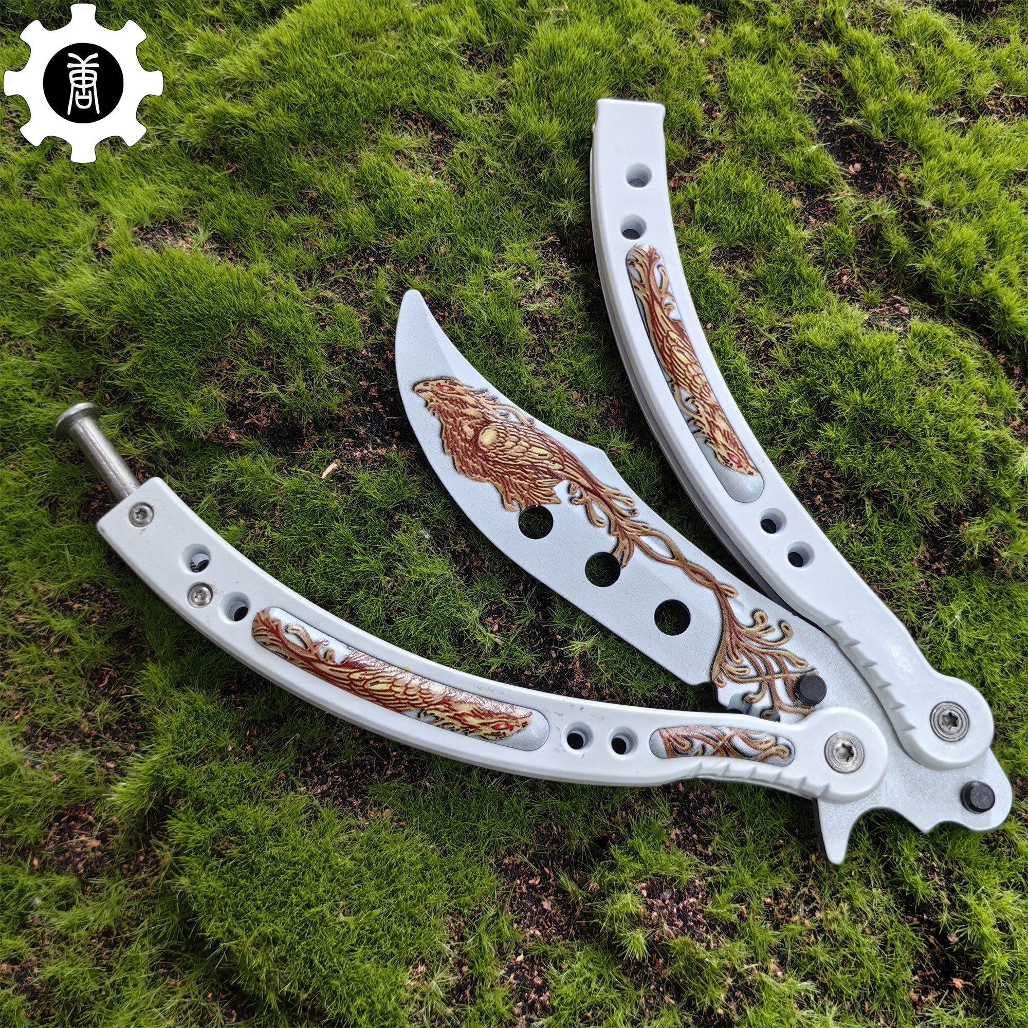 Phoenix Balisong Metal Butterfly Knife Game Prop - Tophatter Daily Deals