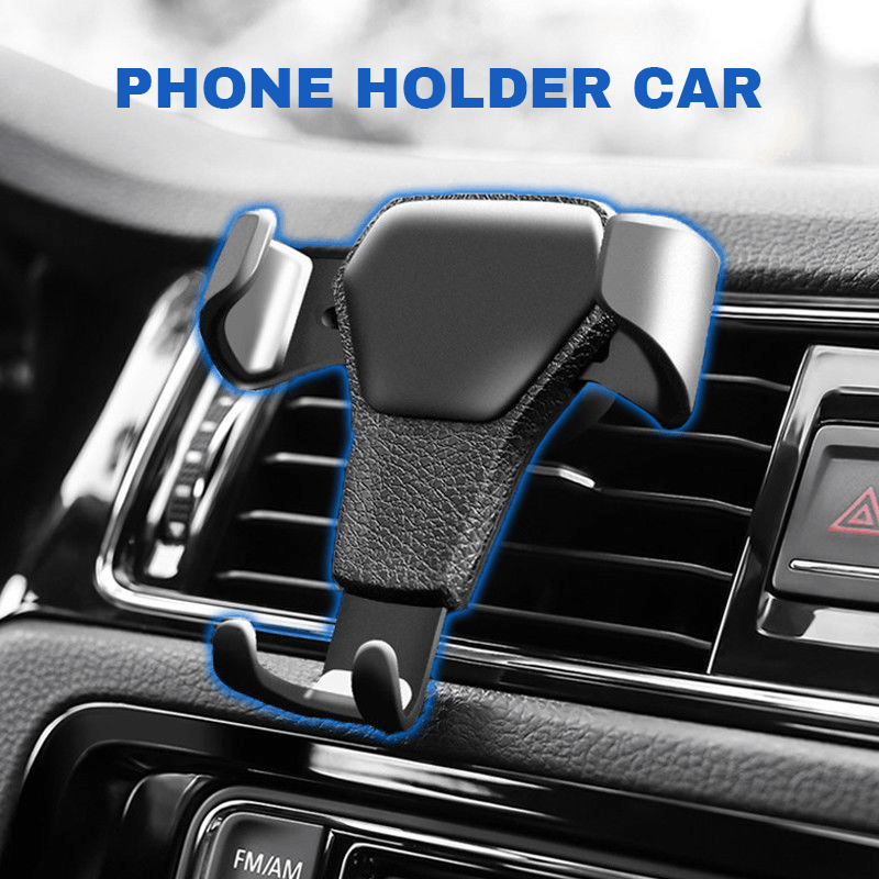 Phone Holder for Car - Universal Mobile Car Phone Holder Air Vent Gravity Design Mount Cradle Stand Car Accessories - Tophatter Daily Deals