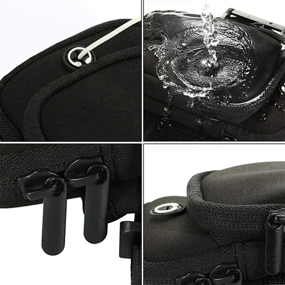 Running Armband for Phone - Sports Mobile Arm Phone Holder Bag Phone Carrier for Running Jogging Gym Exercise Pouch Exercise & Fitness - Tophatter Daily Deals