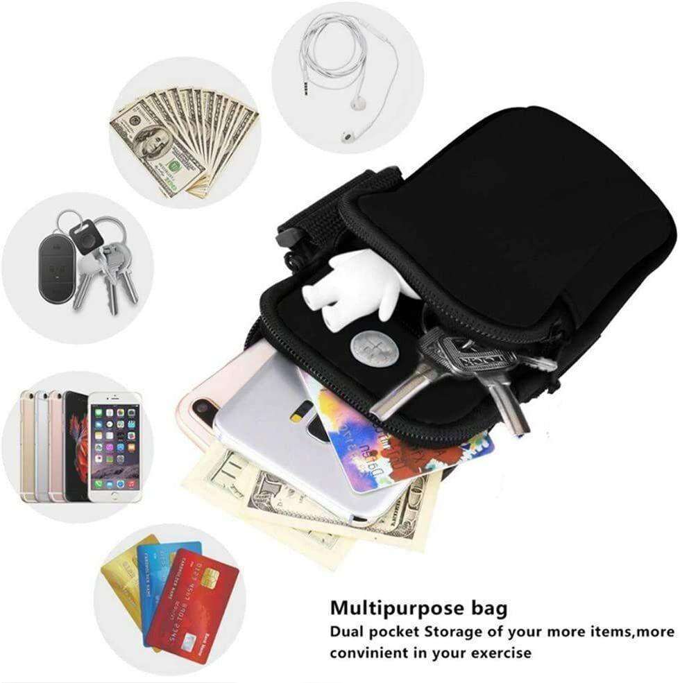 Running Armband for Phone - Sports Mobile Arm Phone Holder Bag Phone Carrier for Running Jogging Gym Exercise Pouch Exercise & Fitness - Tophatter Daily Deals