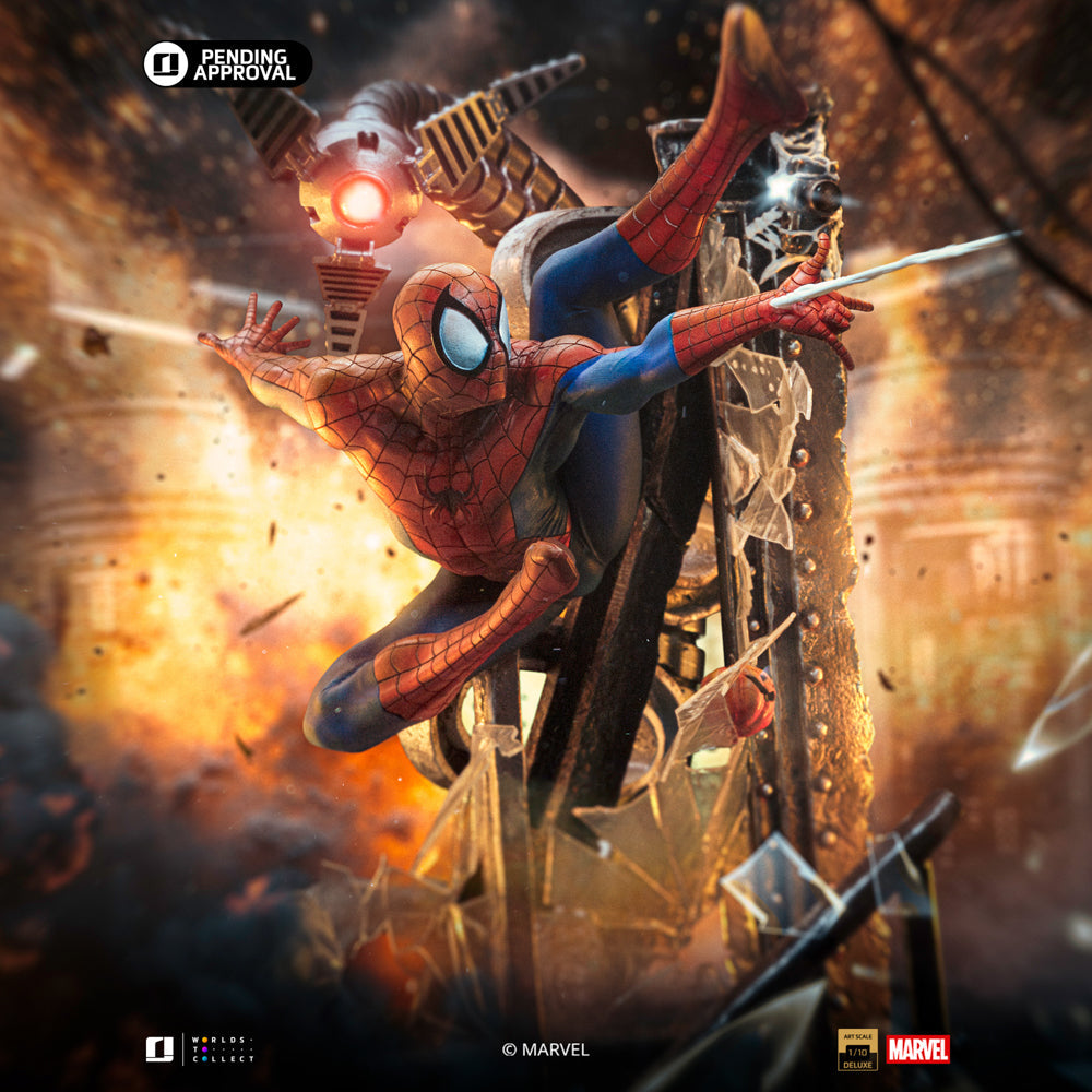 Spider-Man – 10th Anniversary Art Scale 1:10 Statue | Iron Studios Statue - Tophatter Daily Deals