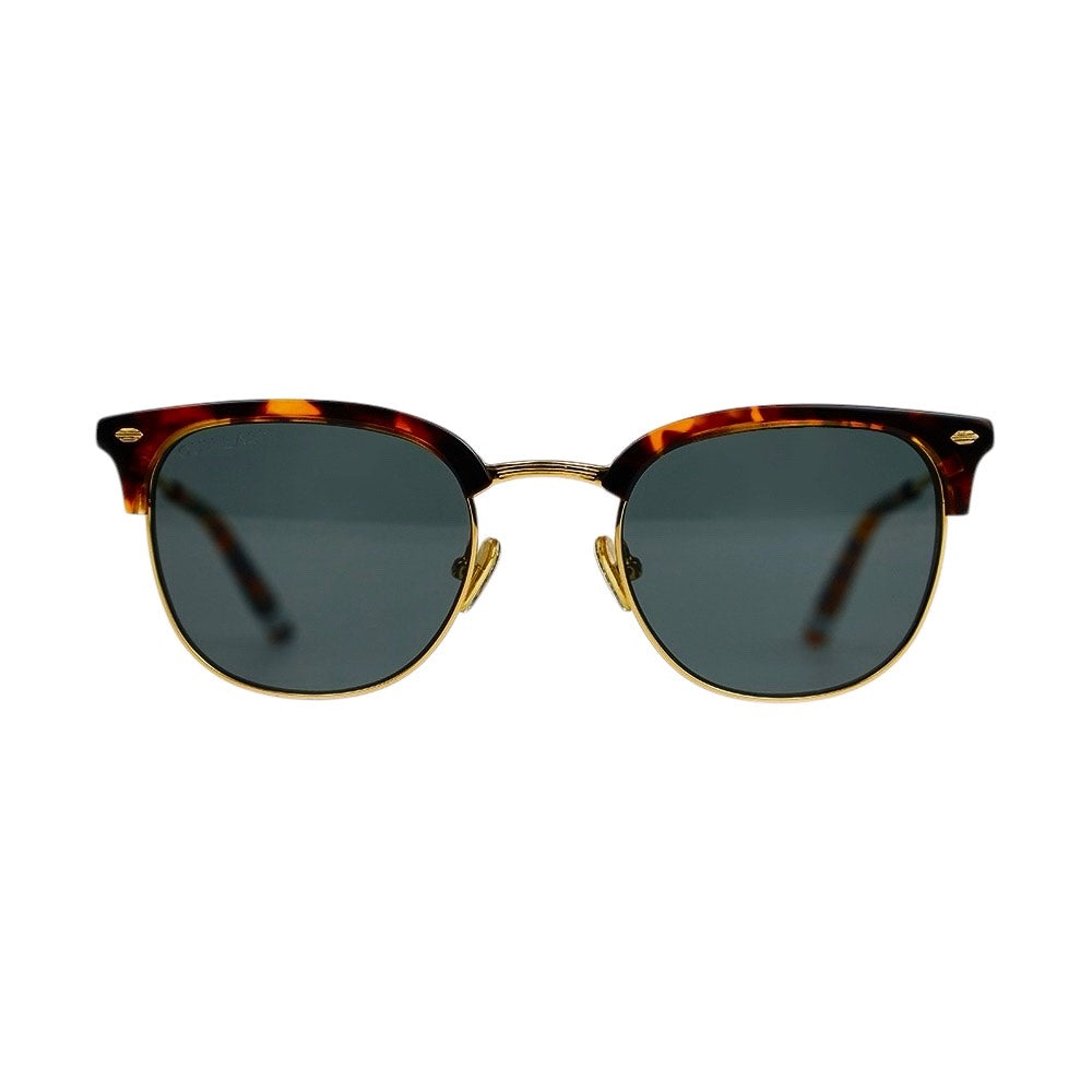 Out East Eyewear Culloden Sunglasses Havana Tortoise Blue-Grey Lens Sunglasses - Tophatter Daily Deals