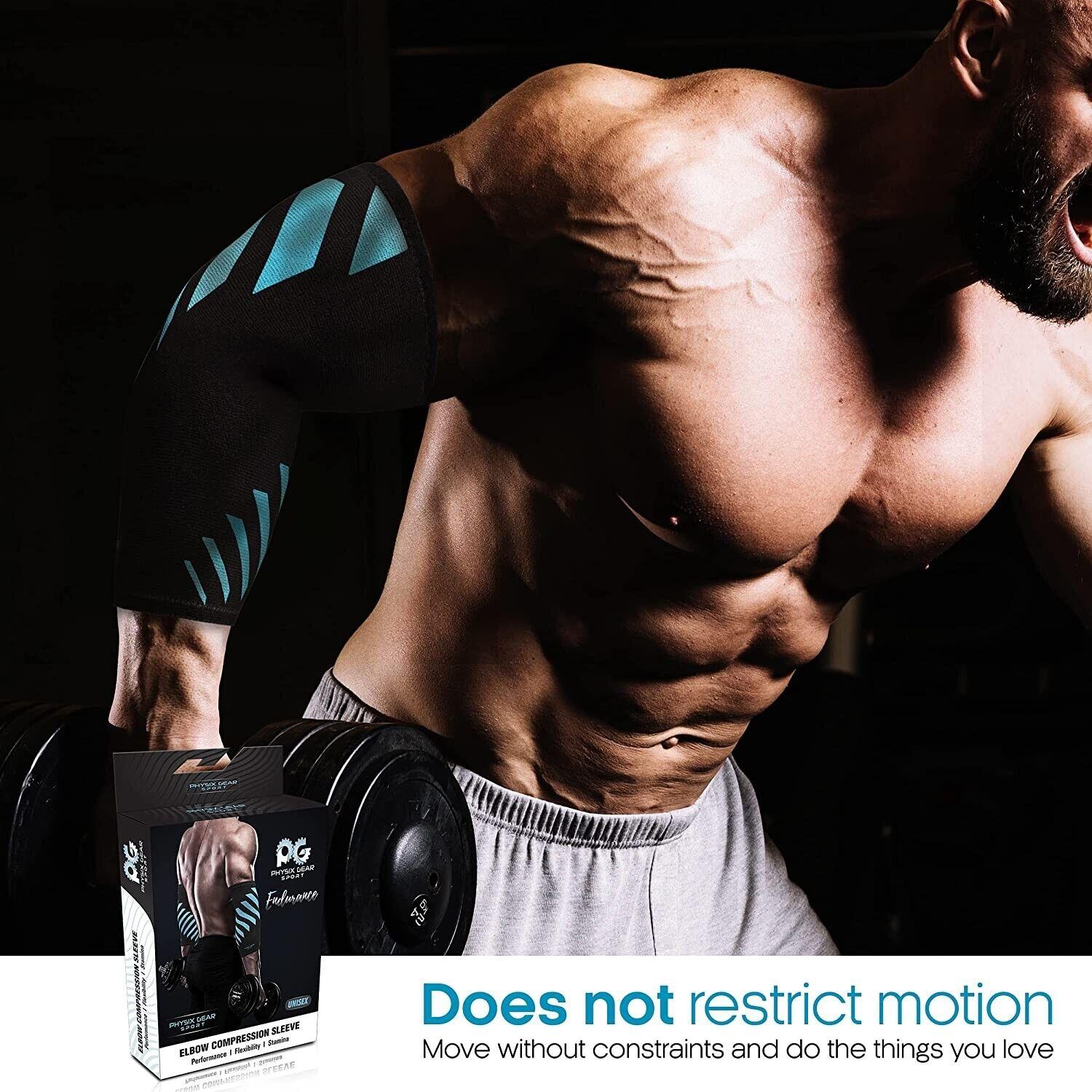 Elbow Compression Sleeve UK - Sport Elbow Support & Compression Sleeve Sports & Outdoor - Tophatter Daily Deals