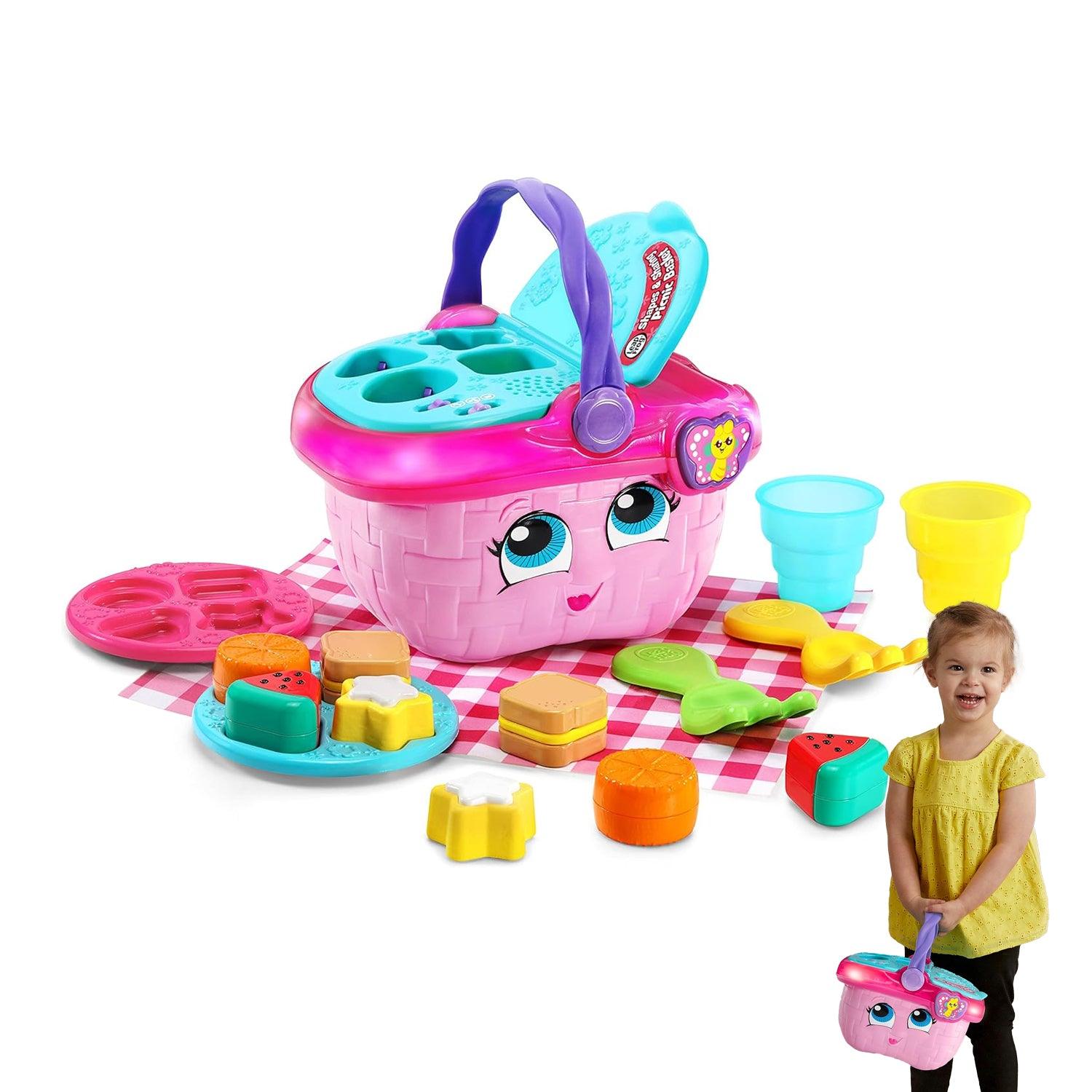Picnic Basket Toy - Educational and Interactive 16 Pieces for Creative and Learning Play Toys For 1-3 Years Boys & Girls Christmas Toys - Tophatter Daily Deals