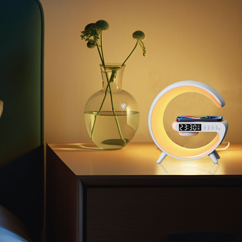Wireless Charging Lamp RGB Ambient Light Stand 2025 - Tophatter Daily Deals