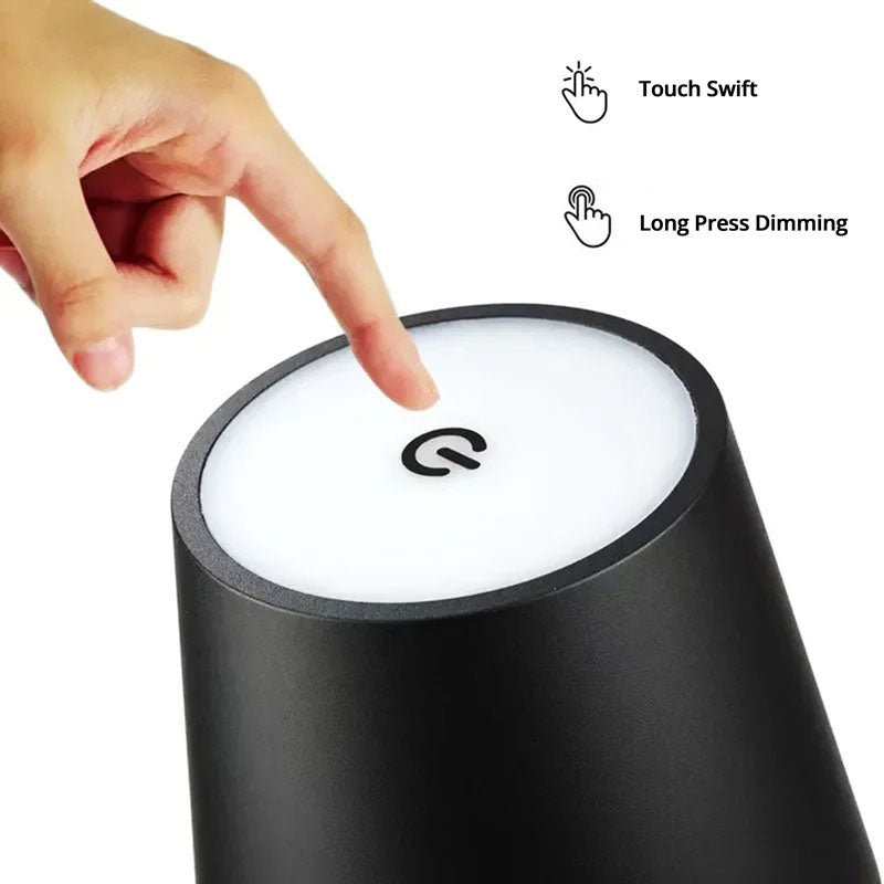 Rechargeable LED Wireless Table Lamp IP65 Outdoor Indoor - Tophatter Daily Deals