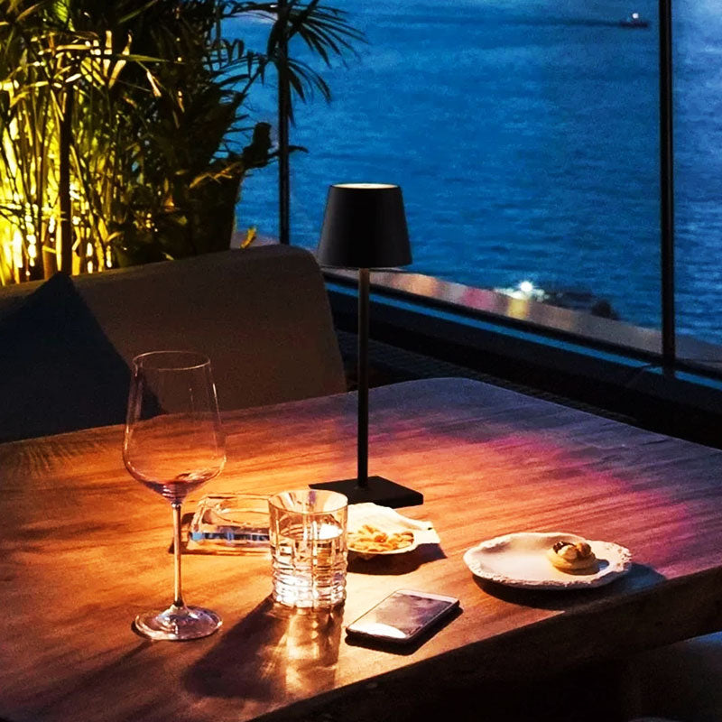 Rechargeable LED Wireless Table Lamp IP65 Outdoor Indoor - Tophatter Daily Deals