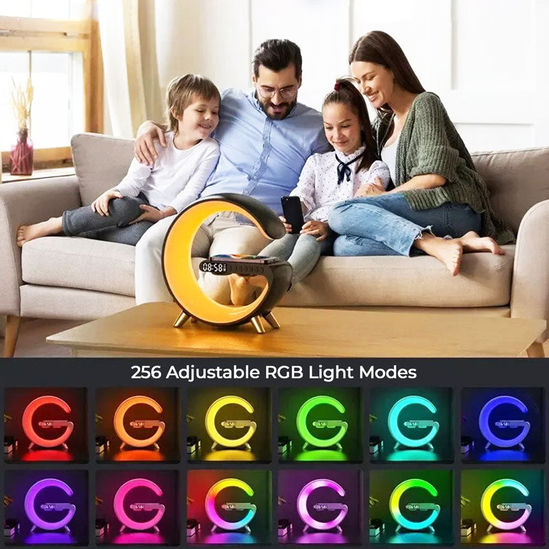 Wireless Charging Lamp RGB Ambient Light Stand 2025 - Tophatter Daily Deals