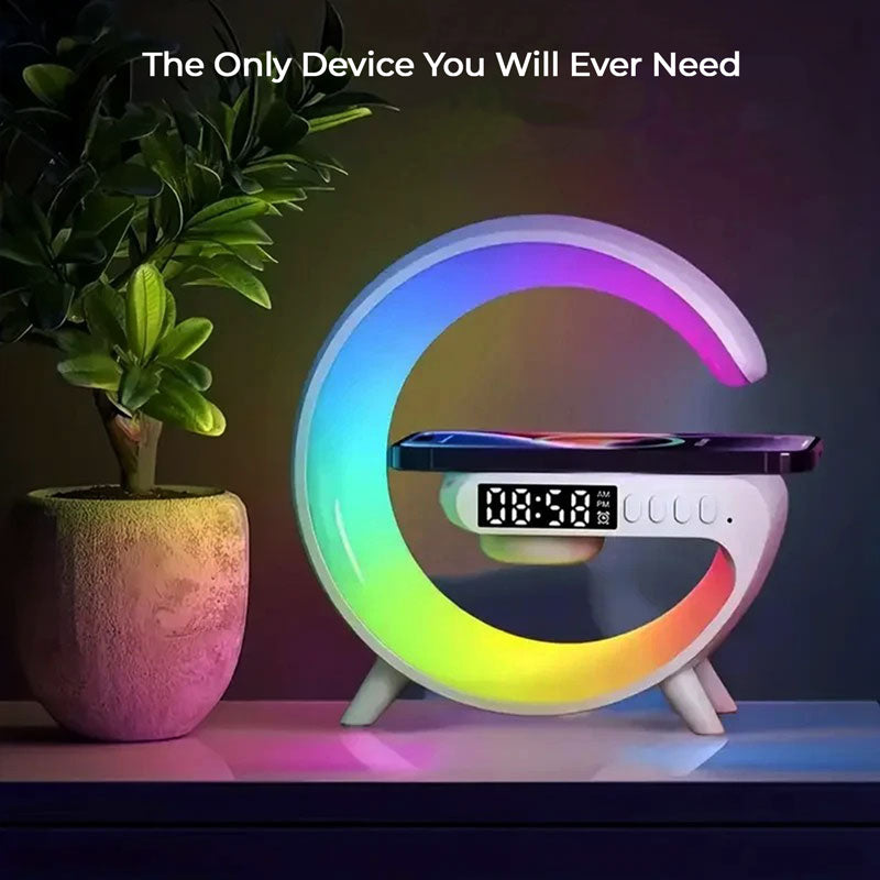 Wireless Charging Lamp RGB Ambient Light Stand 2025 - Tophatter Daily Deals