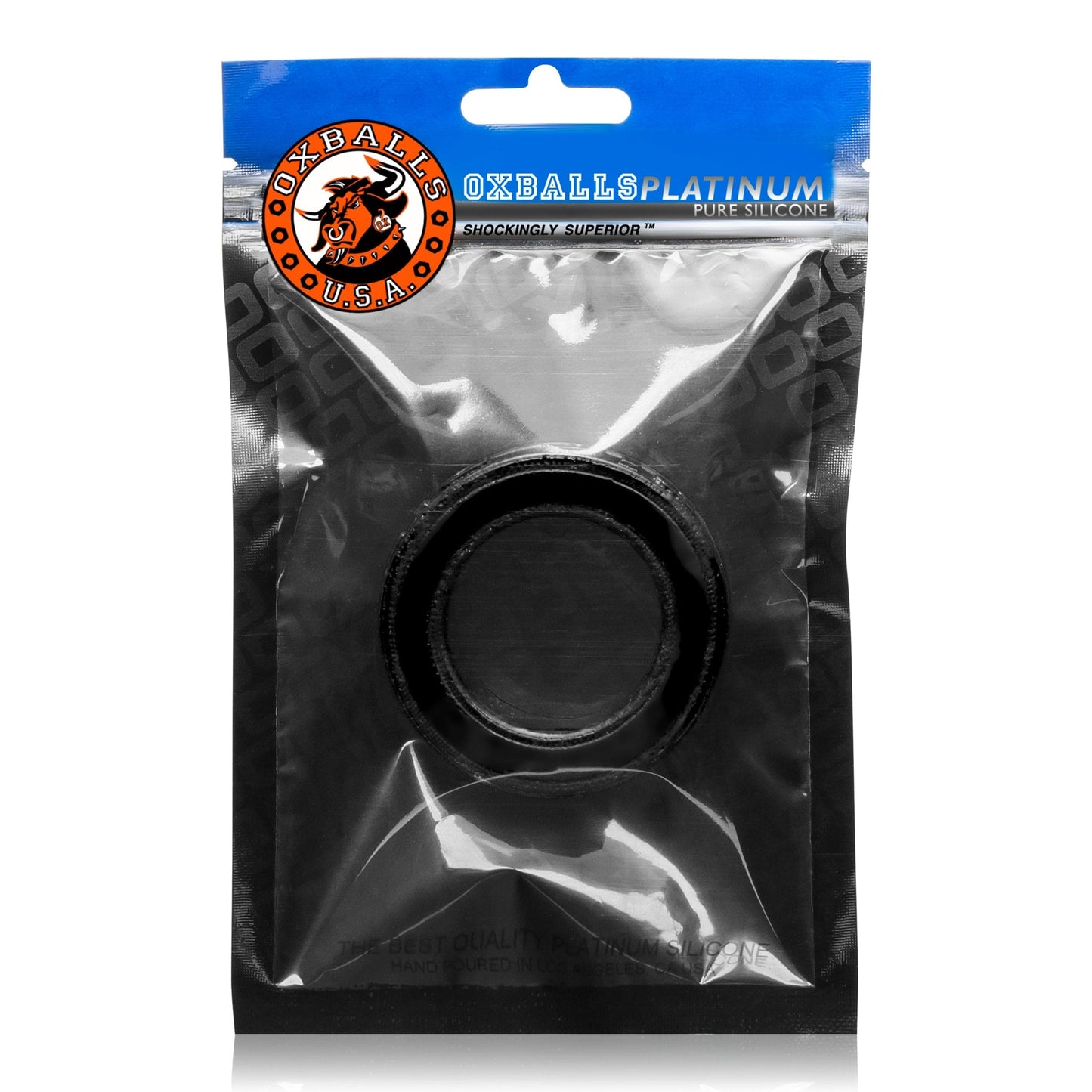 Oxballs Pig Ring (Black) – Silicone Cockring 1.5 Inch Inside Diameter > Cock Ring > Single - Tophatter Daily Deals