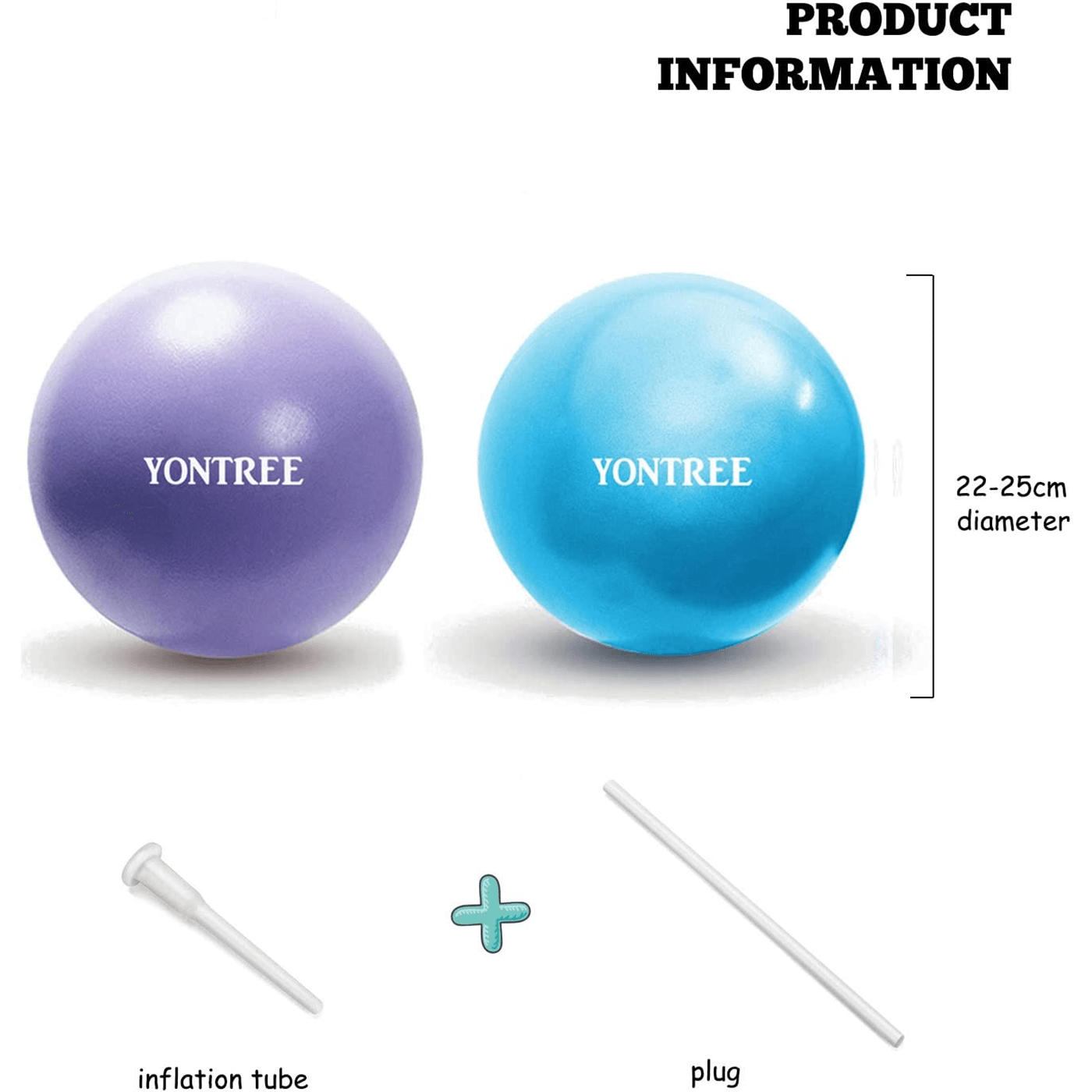 Pilates Small Ball - Fitness-Mad Soft Weights. 2 Pack Soft Pilates Ball, 22-25cm Small Exercise Ball for Yoga, Pilates Yoga & Pilates - Tophatter Daily Deals