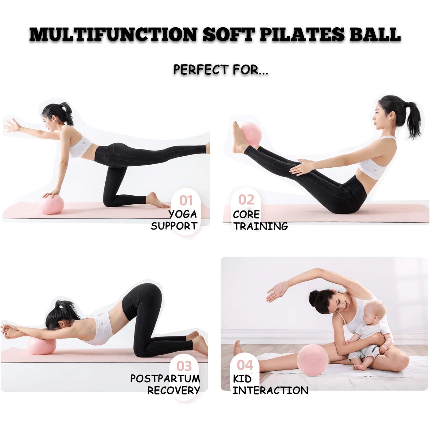 Pilates Small Ball - Fitness-Mad Soft Weights. 2 Pack Soft Pilates Ball, 22-25cm Small Exercise Ball for Yoga, Pilates Yoga & Pilates - Tophatter Daily Deals