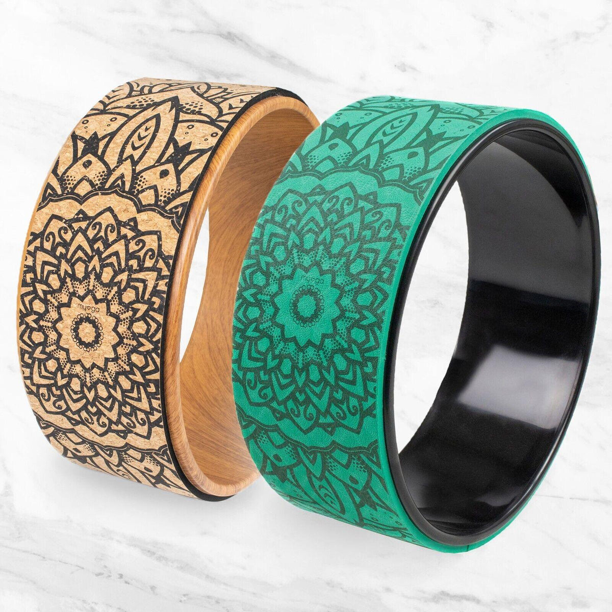 Yoga Wheels UK - Fitness Pilates Ring Stretch Roller Back Workout Home Gym Yoga & Pilates - Tophatter Daily Deals