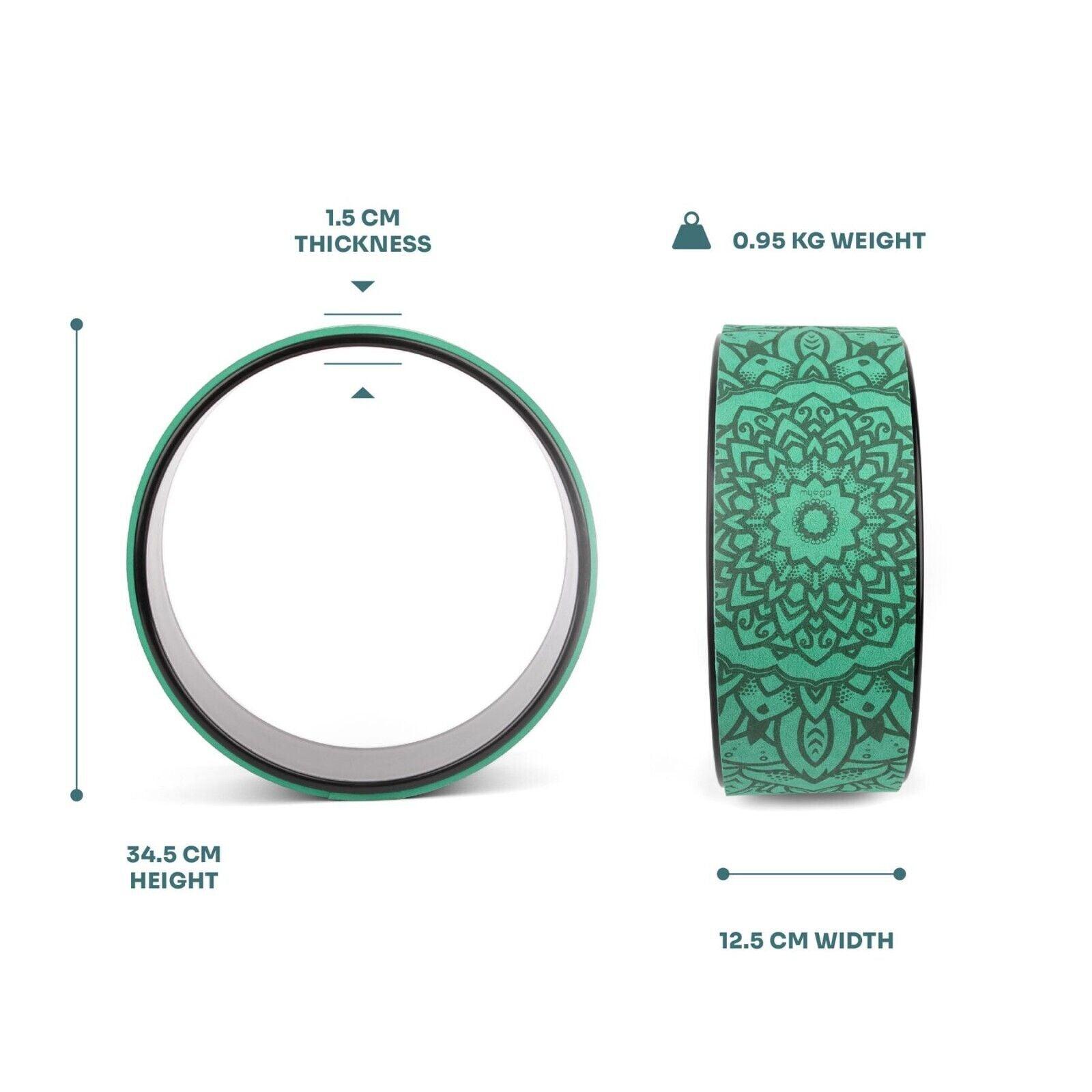 Yoga Wheels UK - Fitness Pilates Ring Stretch Roller Back Workout Home Gym Yoga & Pilates - Tophatter Daily Deals
