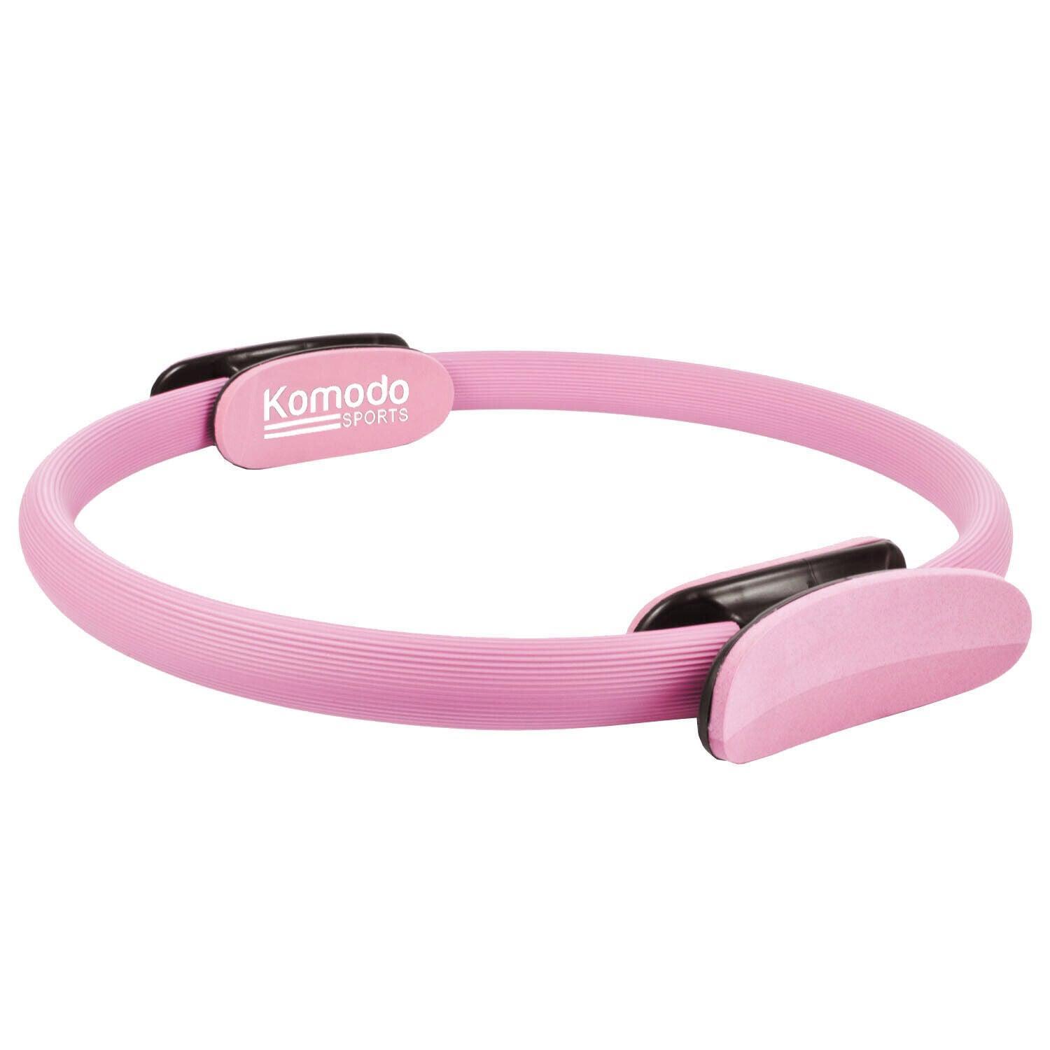 Best Pilates Ring UK - Double Handled Exercise Circle Pink Yoga Product - Tophatter Daily Deals