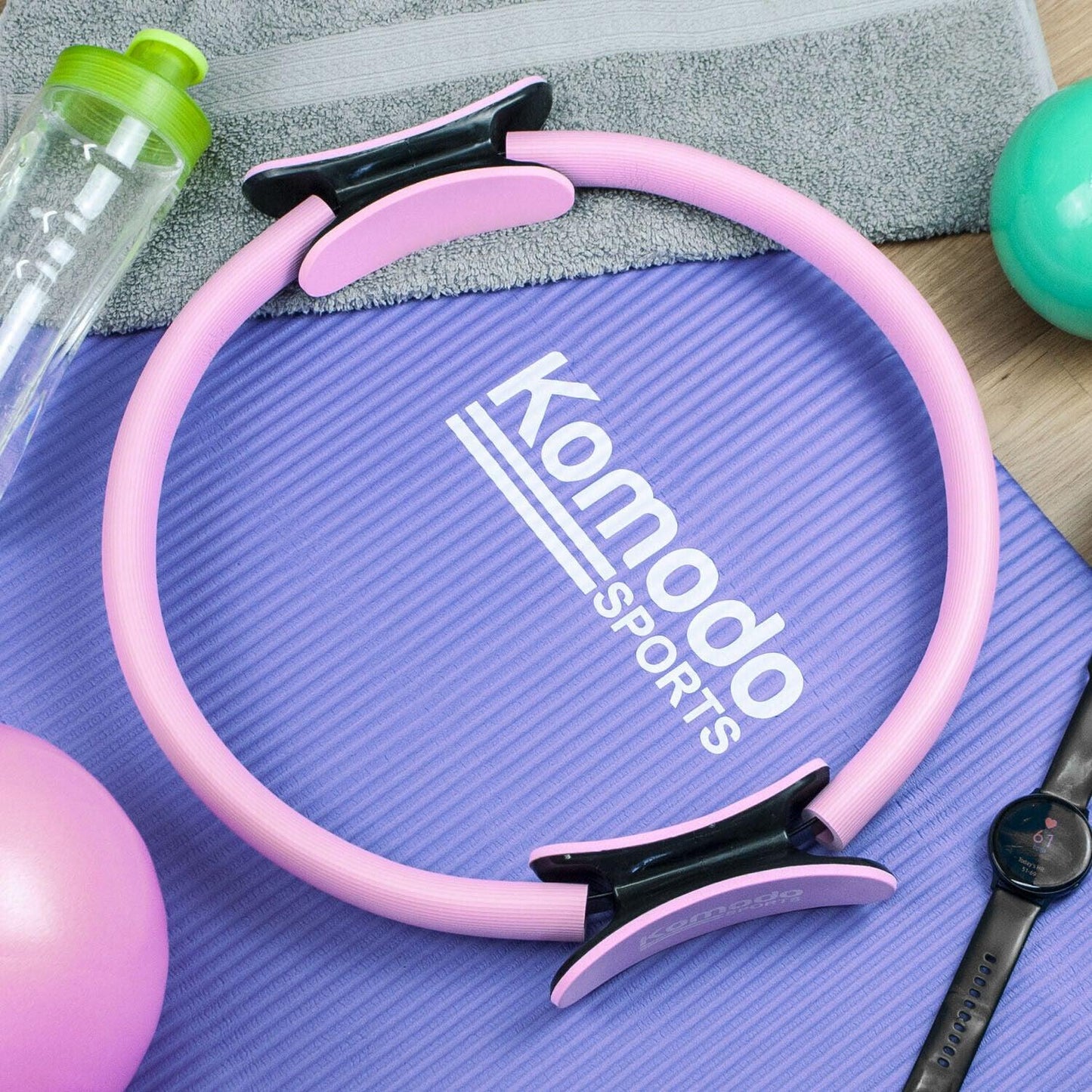 Best Pilates Ring UK - Double Handled Exercise Circle Yoga Product - Tophatter Daily Deals