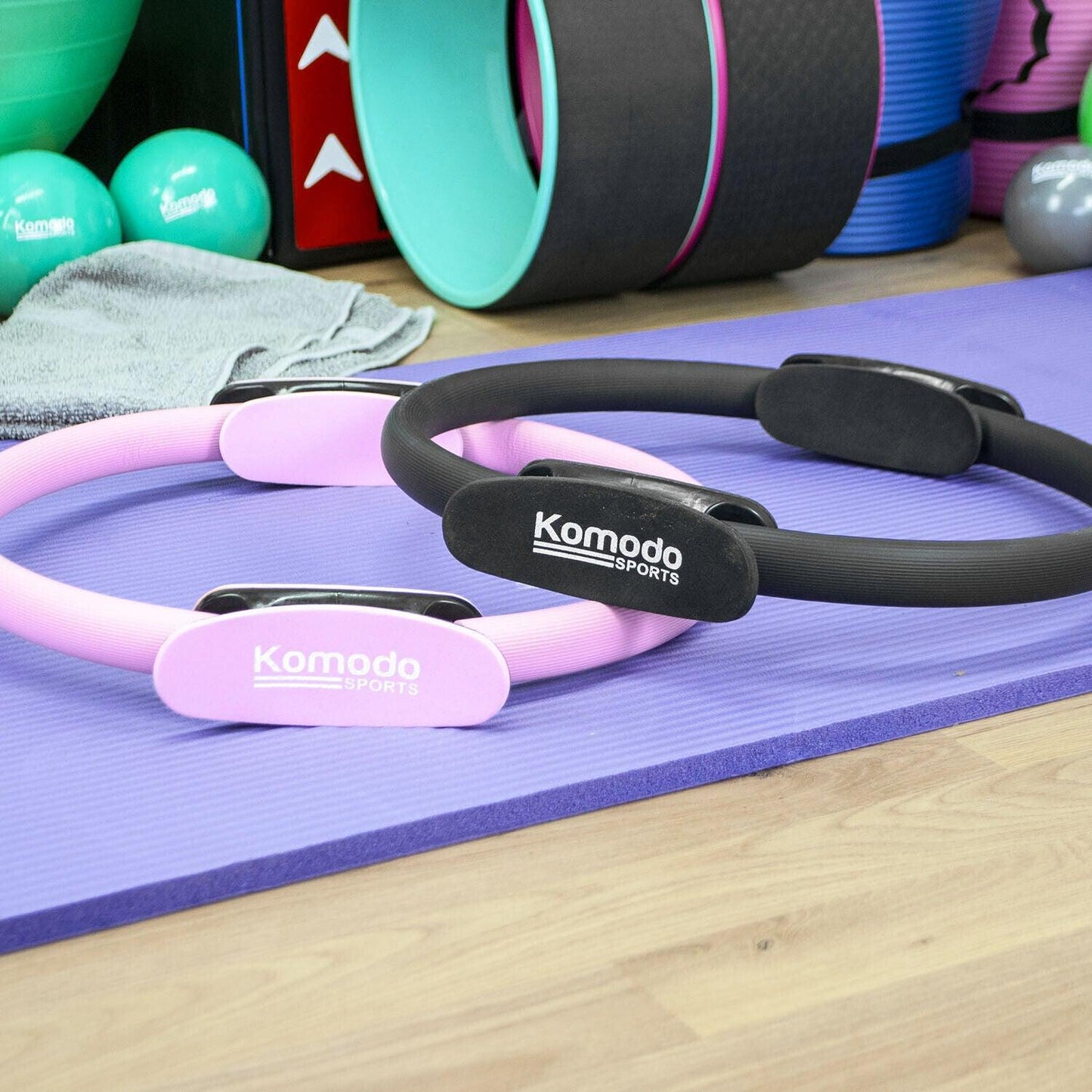 Best Pilates Ring UK - Double Handled Exercise Circle Yoga Product - Tophatter Daily Deals